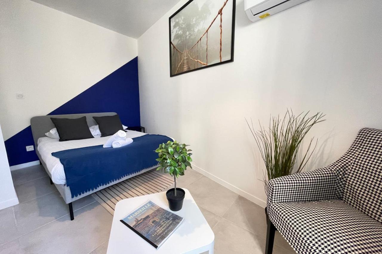 Ferienwohnung Le Grand Bleu Terrasseclimwifinetflix Proche Gare-Centre Marseilles Exterior foto