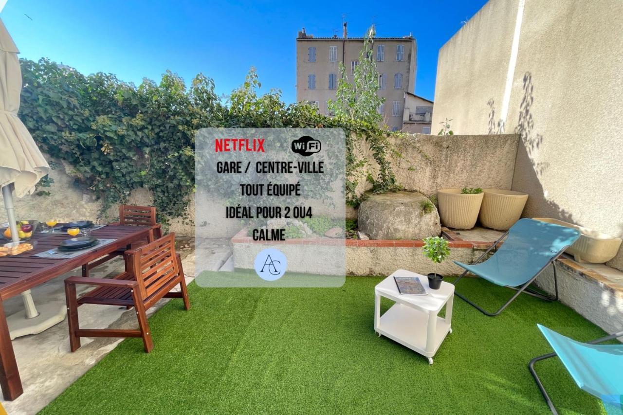 Ferienwohnung Le Grand Bleu Terrasseclimwifinetflix Proche Gare-Centre Marseilles Exterior foto